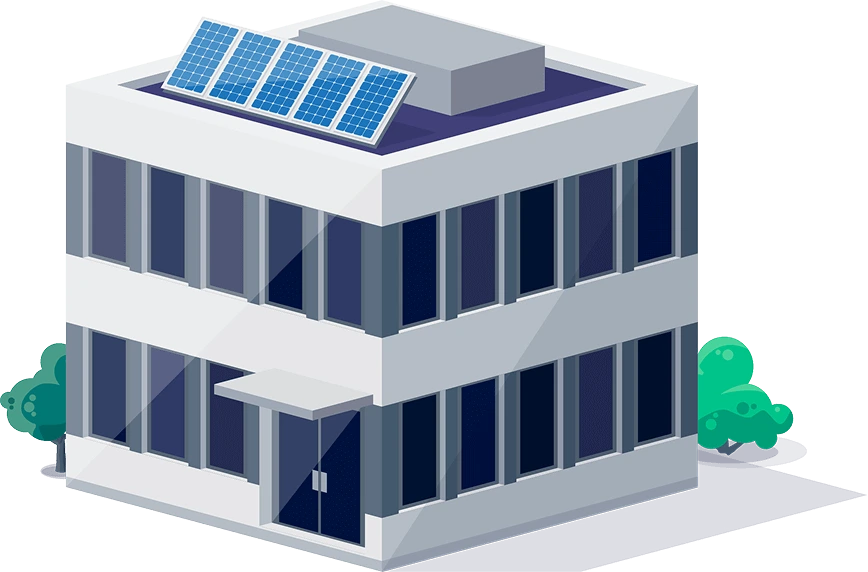 Projeto de energia solar para empresas e comércios